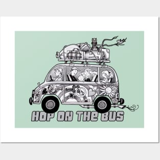 HOP ON THE BUS Posters and Art